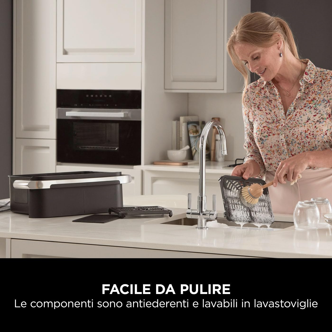Ninja Foodi FlexDrawer, Friggitrice ad Aria Ampia, Nero, AF500EU