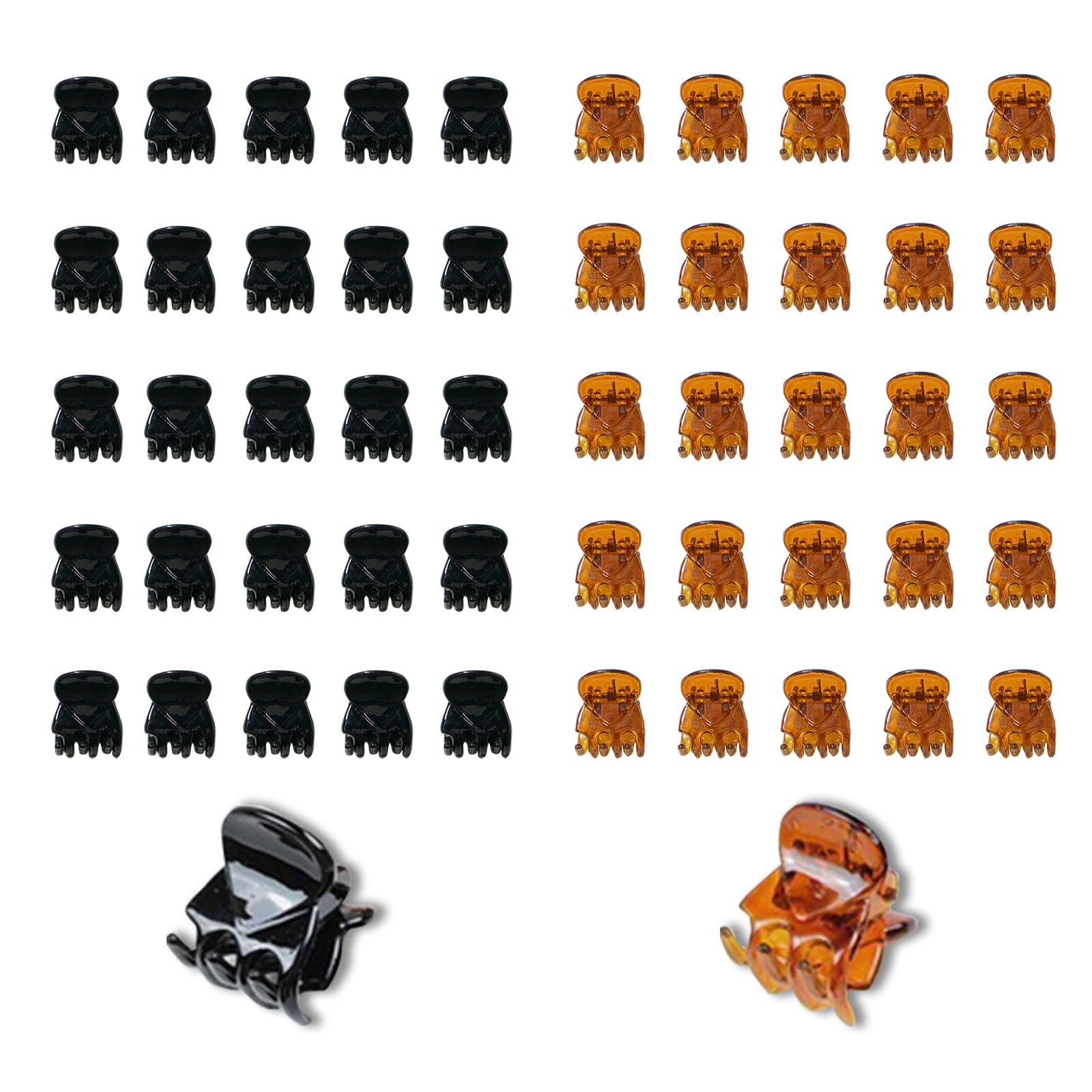 50 Piezas Pequeñas Pinzas Pelo, Mini Pinzas Pelo, Mini Clips de Plástico, Pinza Pequeña para el Pelo, Accesorios para el Pelo para Mujeres y Niñas