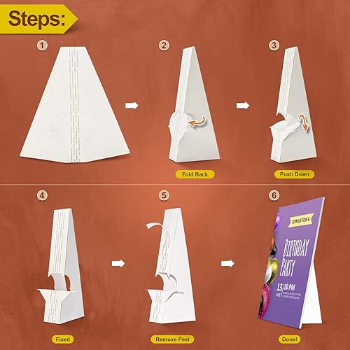 Miniatura 4 de Golden State Art, Parte trasera de caballete de cartón, soporte de caballete autoadhesivo, calidad de archivo, sin ácidos, doble ala de 7 pulgadas,