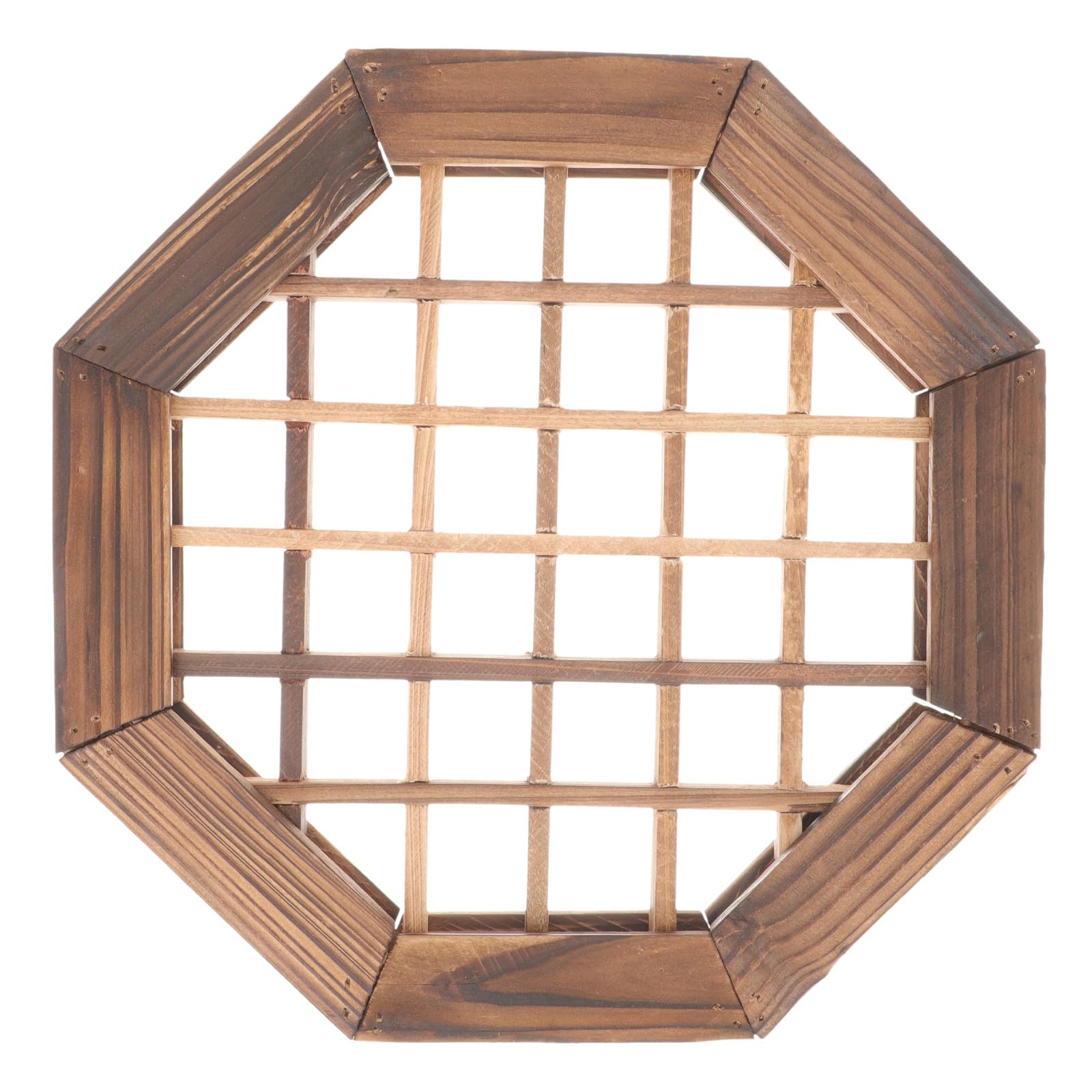 Marco de ventana rústico de madera para colgar plantas y decorar tu salón vintage