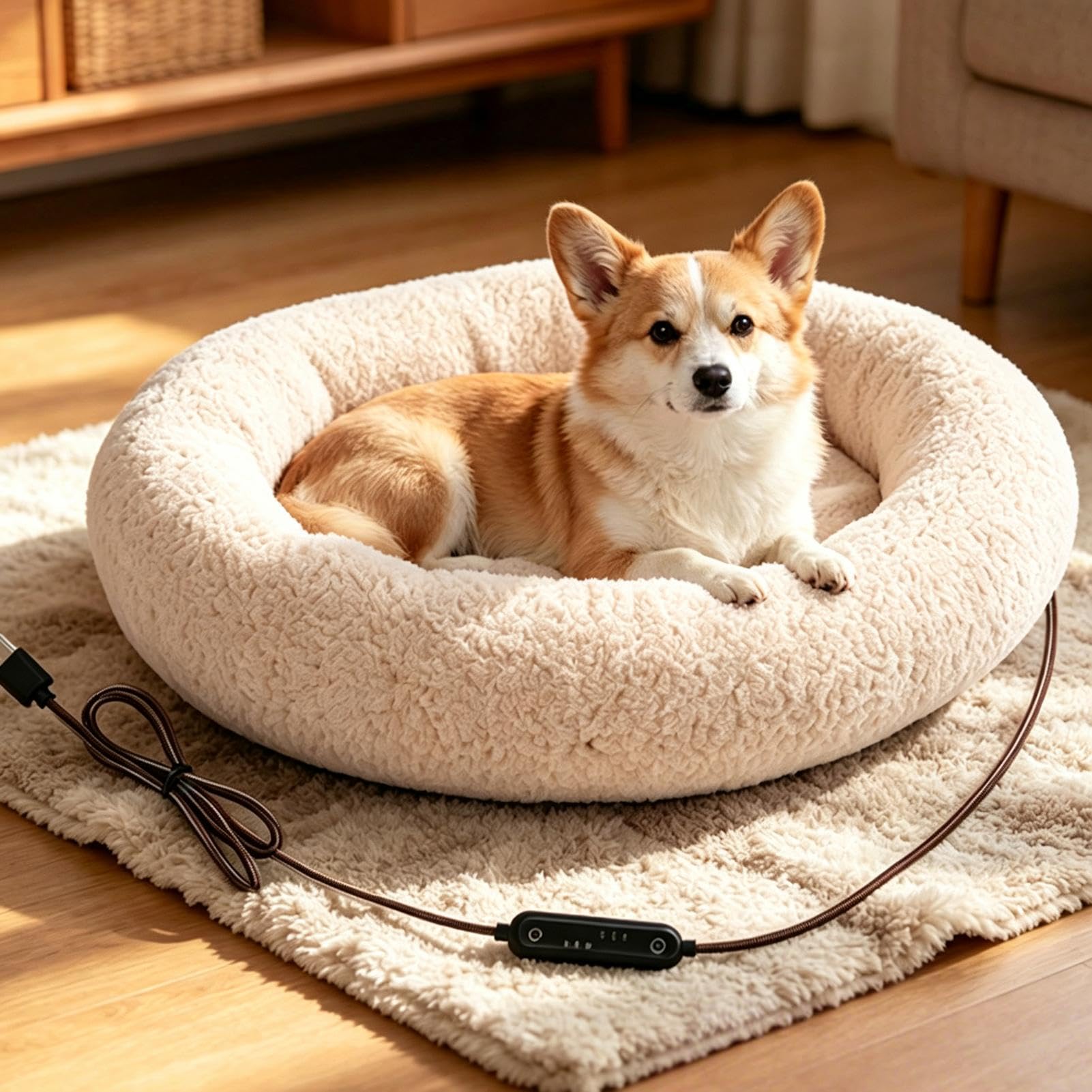 Cuccia Riscaldata per Animali Domestici 3 timer cuscino pet morbido