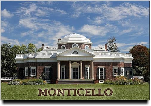 Monticello Fridge Magnet Virginia Travel Souvenir Thomas Jefferson