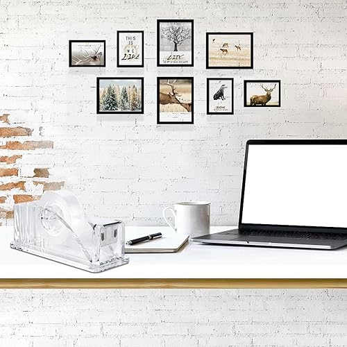 Miniatura 4 de Dispensador de cinta de escritorio  Dispensadores de cinta Arcylic 6 rollos de cinta transparente con dispensador de 34 pulgadas x 1000 pulgadas