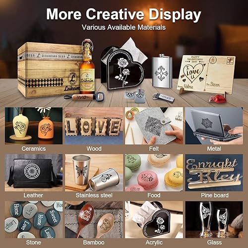 Vista 6 de LASER TREE Módulo de grabado láser, potencia óptica de salida de 5 W, cabezal láser de 450 nm para grabador láser CNC/máquina cortadora láser