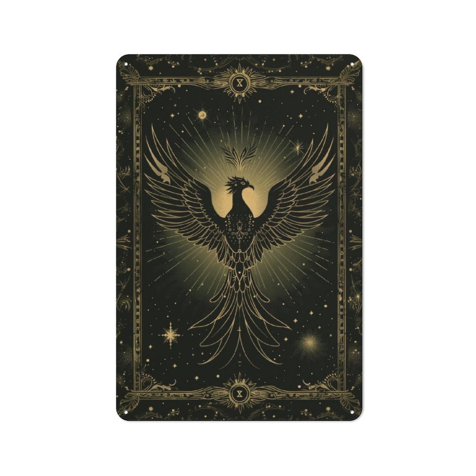 Junmoney Eternal Flame Rustic Tin Sign 30X20cm Featuring For Garage Wall, For Vintage Wall Decor Fans, For Home Office And Studio Walls