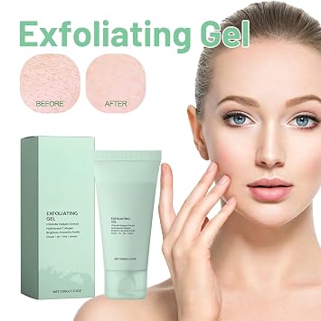 Purifying Exfoliating Gel, Gentle Facial Exfoliating Gel Deep Cleansing for All Skin Types