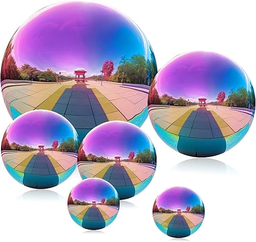 Miniatura 1 de Bola de observación de acero inoxidable, 6 globos de espejo de 2 a 6 pulgadas, esfera brillante pulida, accesorios de fotografía, bolas de