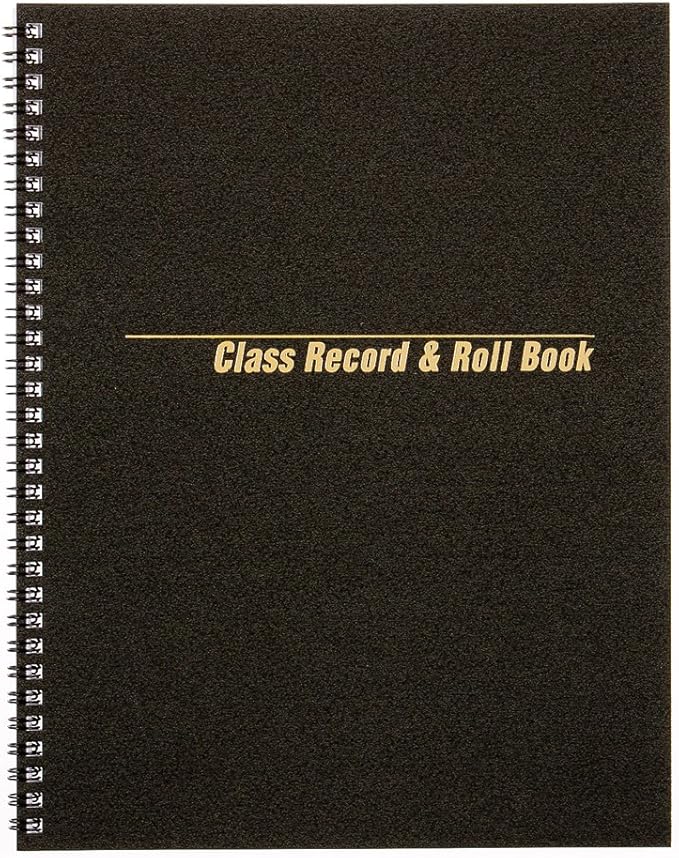 Rediform Class Record & Roll Book, 40 Sheets, 11"x8 1/2", (33988) Teachers Grade