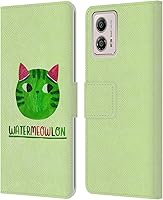 Vista 16 de Head Case Designs Funda de piel con licencia oficial de Planet Cat Black Forest Gato Puns compatible con Motorola Moto G53 5G