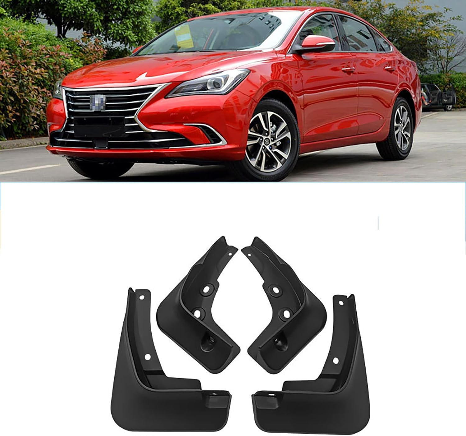 No-Drill Mudflaps for Changan Eado Plus2018-2022, Bolt-On Kit, Road Legal