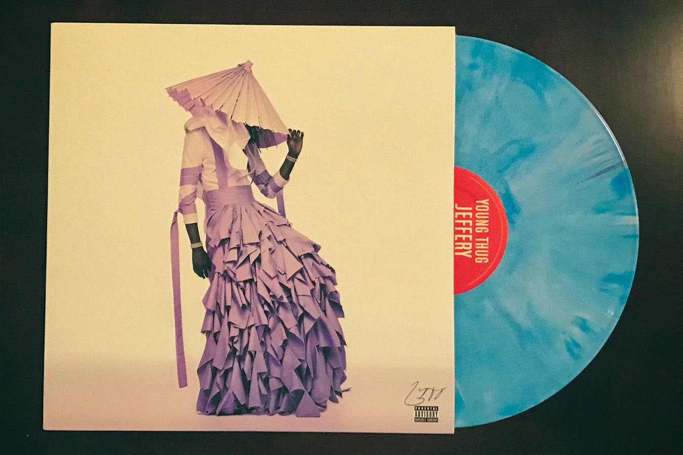 Jeffery - Exclusive Blue White Violet Swirl Colored Vinyl
