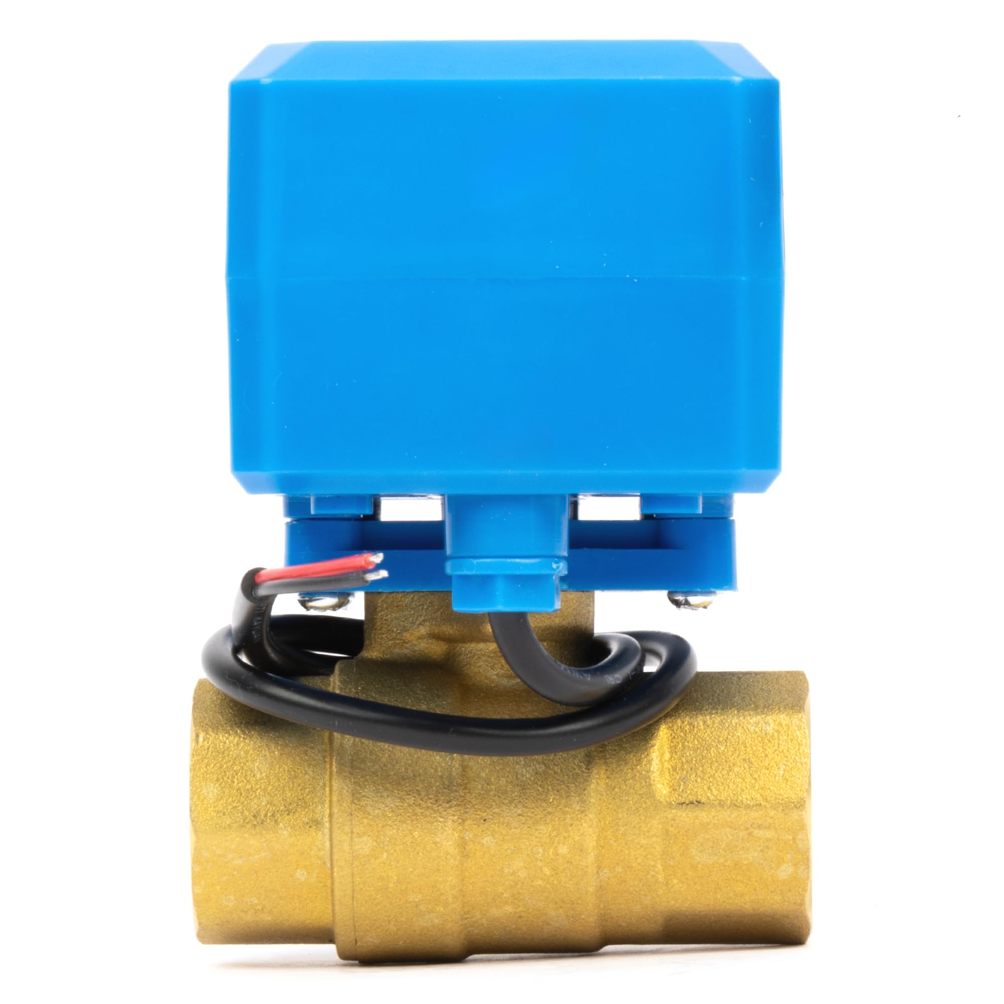 Valvola a sfera motorizzata in ottone da 1/2", ritorno automatico a 2 fili, 9-36 V AC/DC con 3 spie, normalmente chiusa