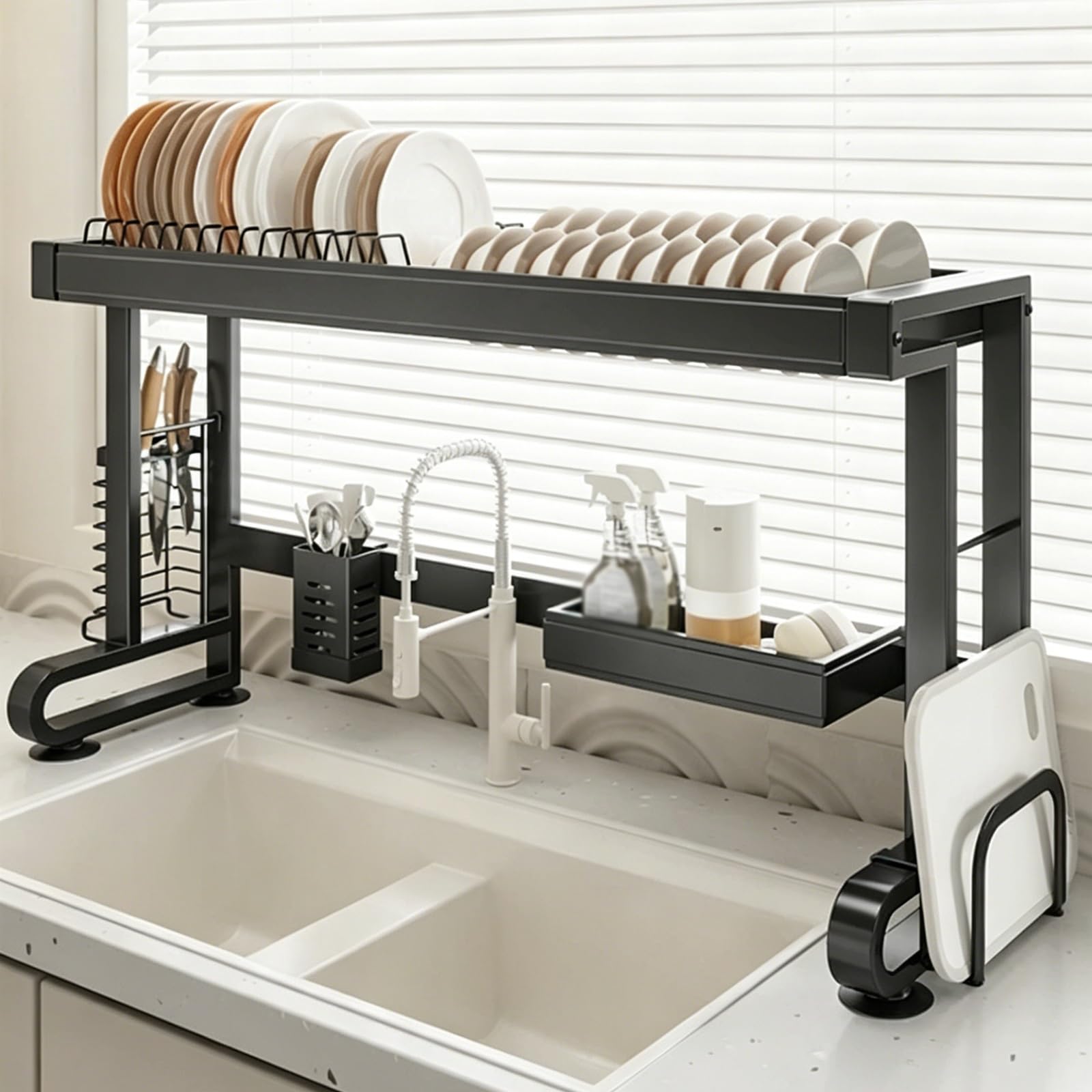 Égouttoir à vaisselle en acier au carbone robuste et durable 76cm