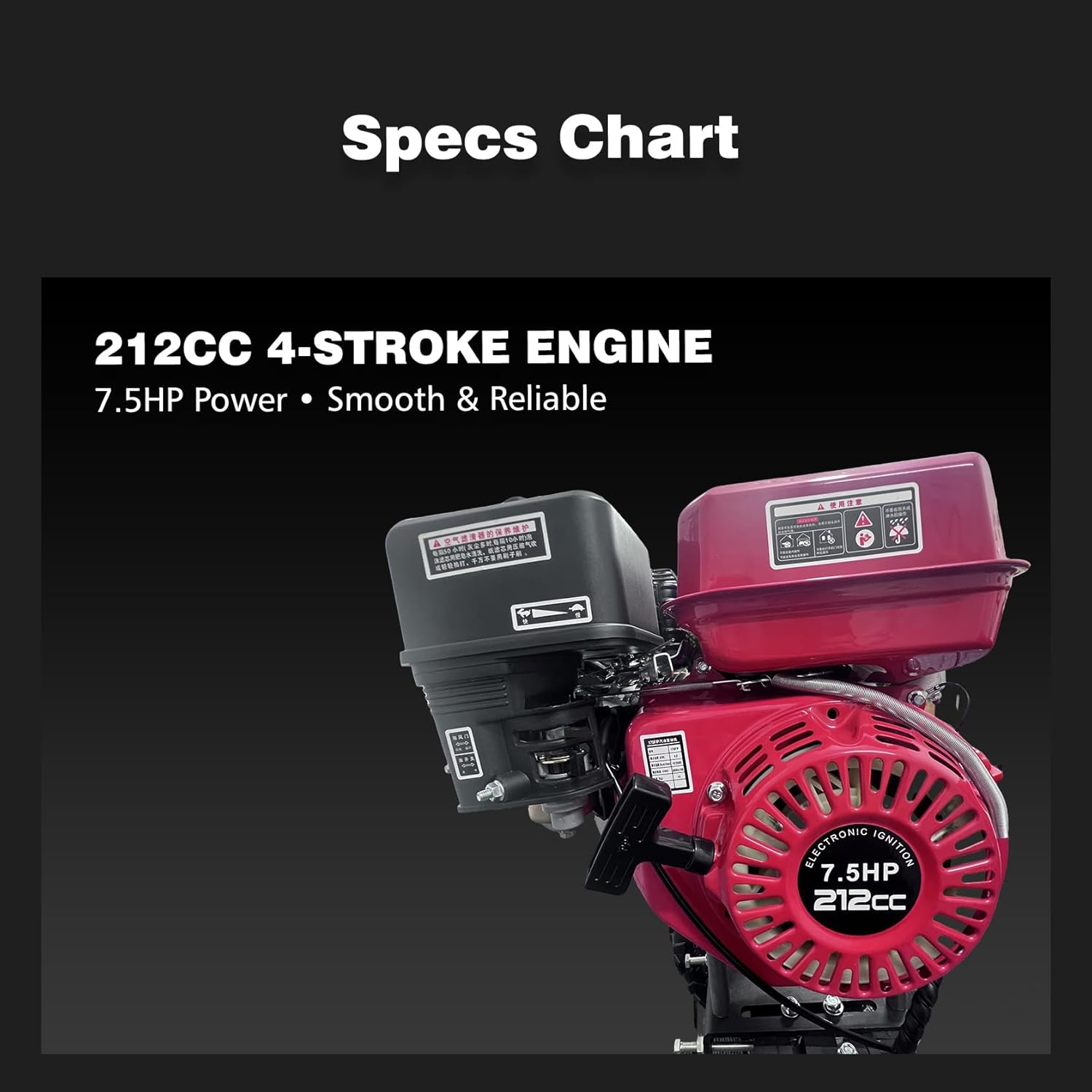 212cc 4-Stroke Gas Off-Road Go Kart for Teens & Adults, Up to 45MPH, CVT, Hydraulic Disc Brake, 145/70-6 Tires, 4-Wheel Independent Suspension, Backyard & Private Property Trails（Black）