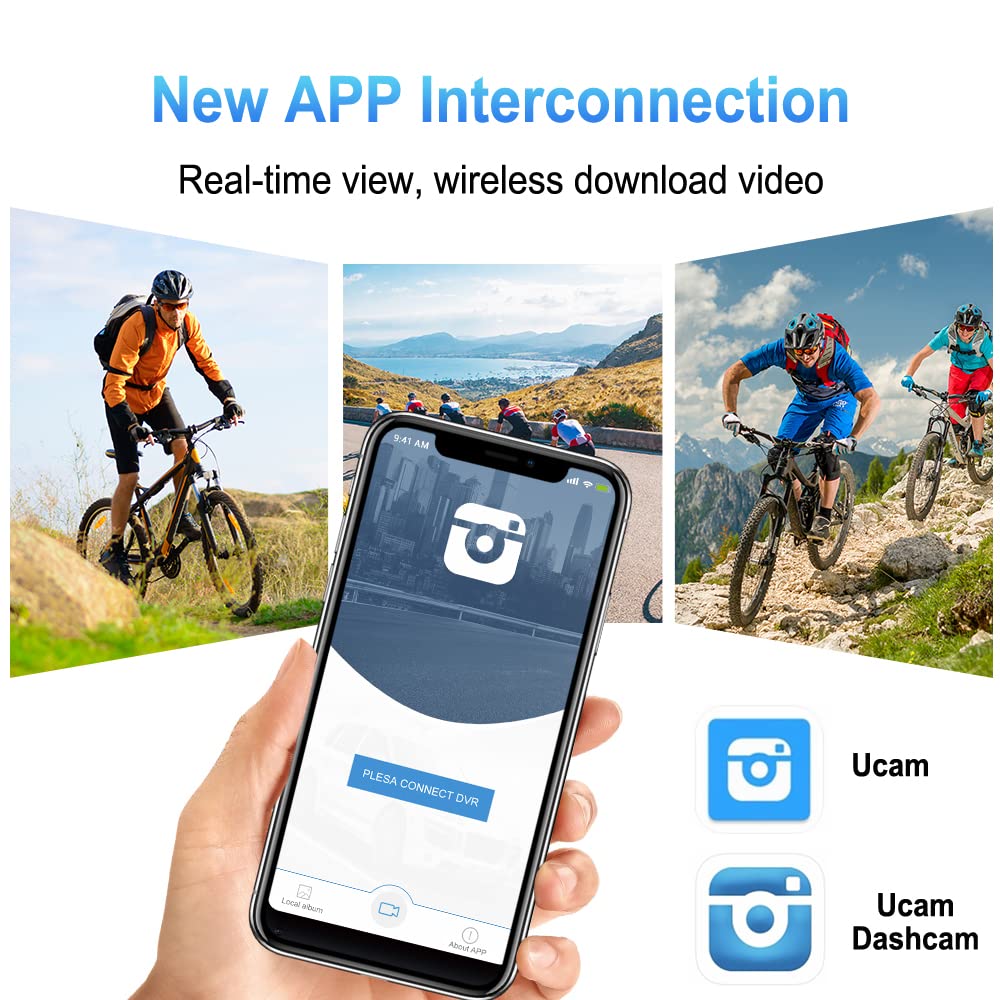 VSYSTO 4K Ultra wysokiej rozdzielczości kamera WiFi Rejestrator motocyklowy Sport Rejestrator nart Wyświetlacz temperatury Starlight Night Vision Metal Body Wodoodporne nagrywanie pętli