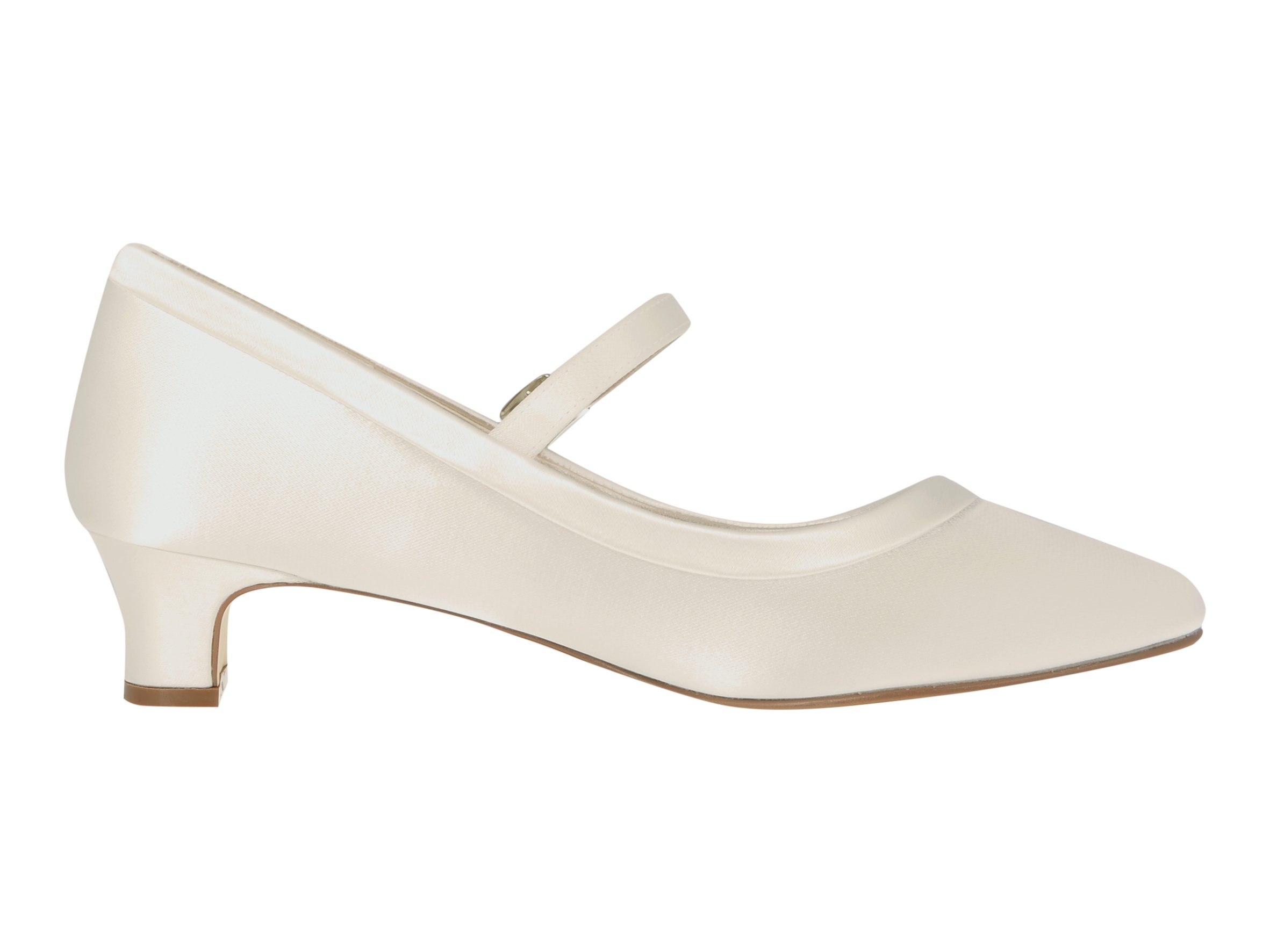 Rainbow Club Brautschuhe Larissa - Damen Pumps gepolstert, Pure White, Satin