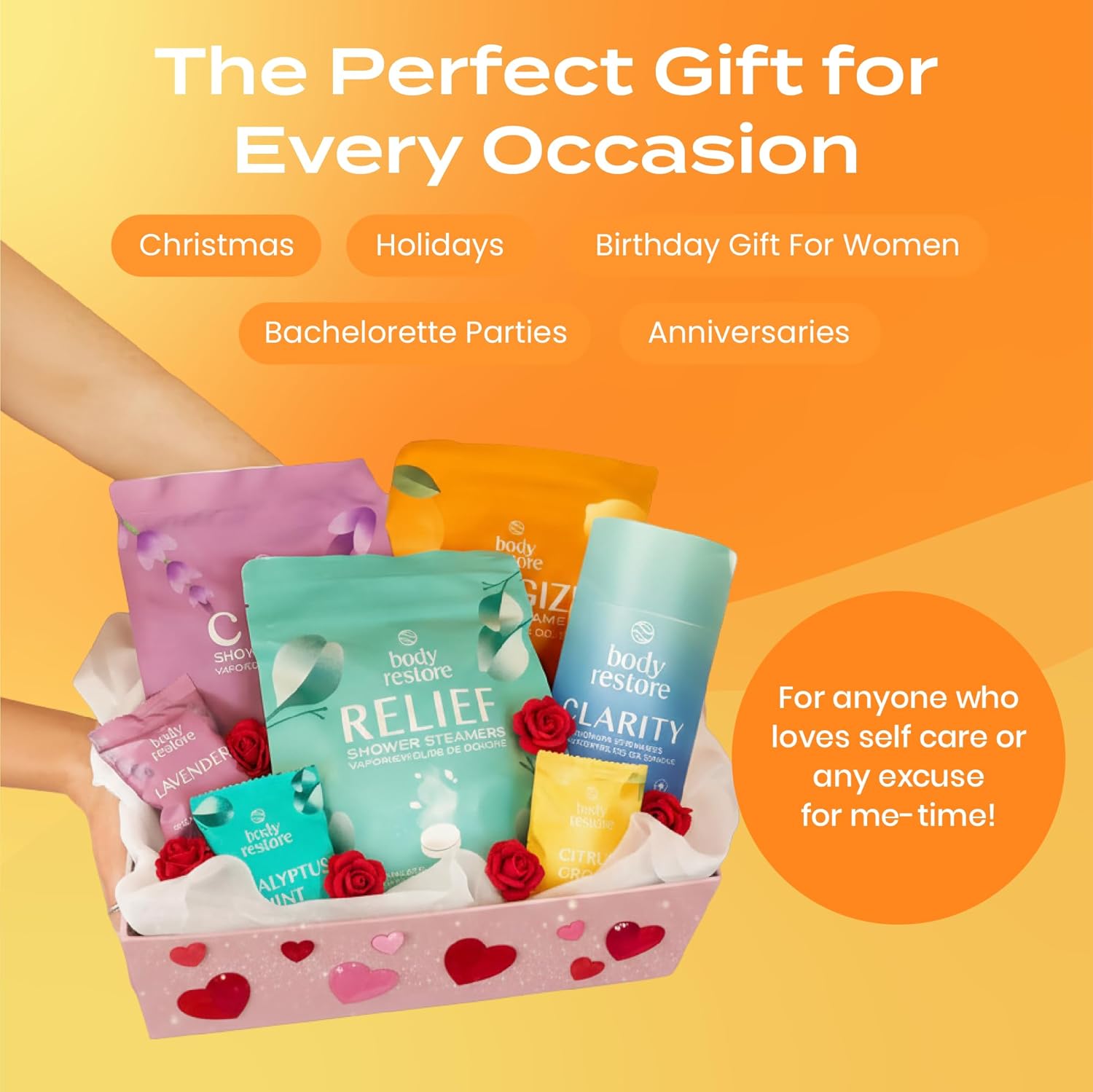 Body Restore Shower Steamers Aromatherapy 15 Pack – Valentines Day Gifts for Her and Him, Birthday Gifts for Women and Men, Relaxation, Stress Relief, Self Care – Citrus - Image 6