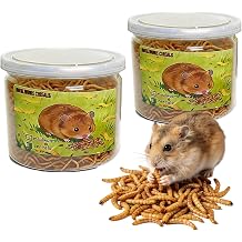2PCS Total 6.3OZ Hamster Treats Chews Hamster Stuff for Hedgehog Sugar Glider Gerbils