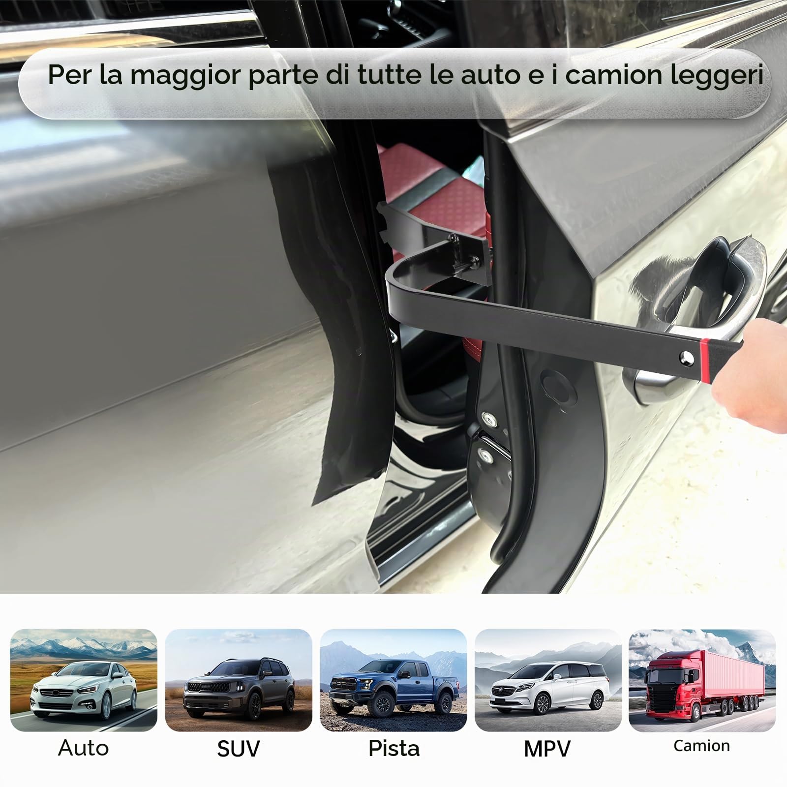 Strumento di regolazione della porta aggiornato 65800, strumento di allineamento della porta dell'auto regola le cerniere delle porte per la maggior parte di tutte le auto e camion leggeri