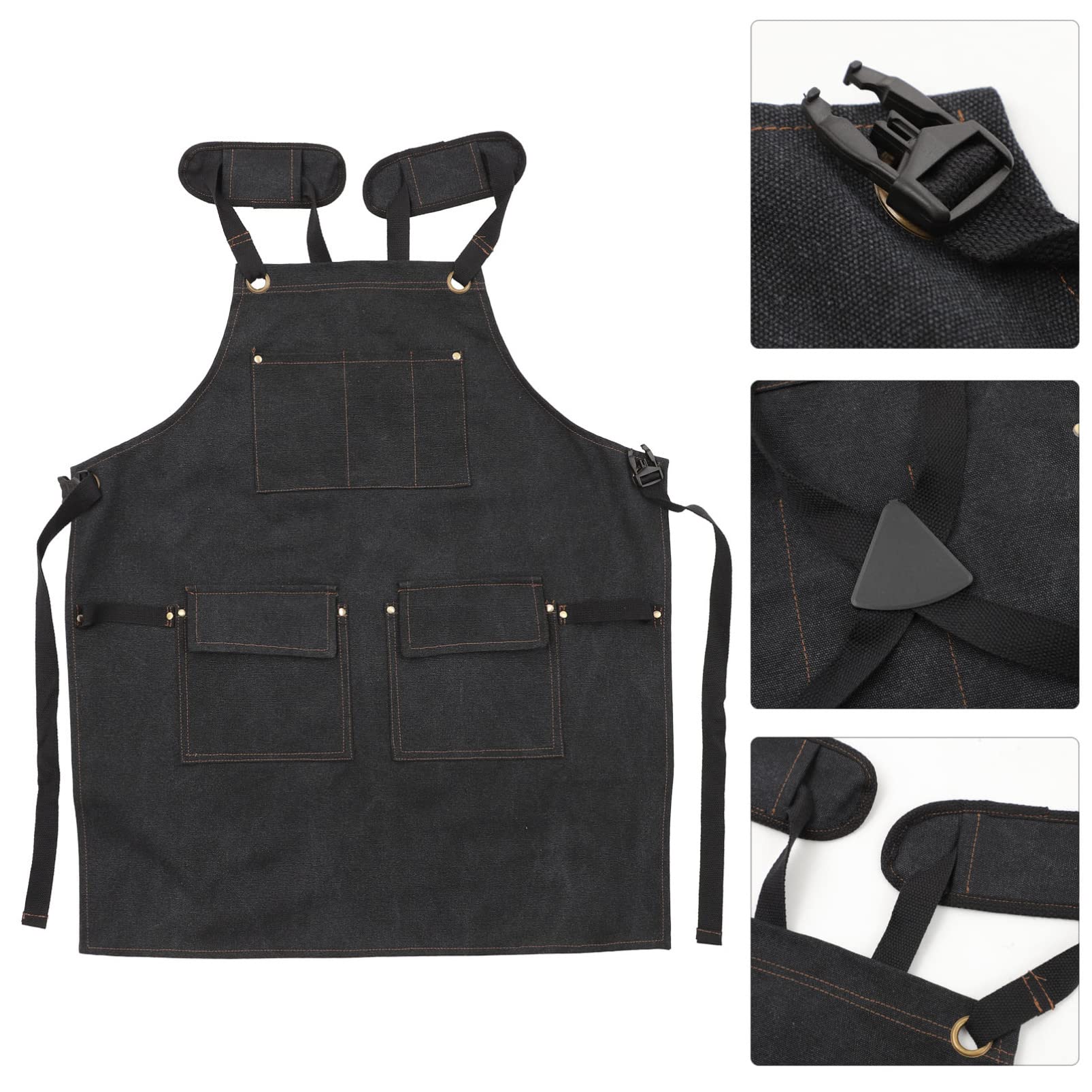 Grembiule Da Parrucchiere Per Donne E Uomini Grembiule in Tela Con Tasche Per Barbecue Cucina Lavoro Ristorante Hotel Facile Da Usare