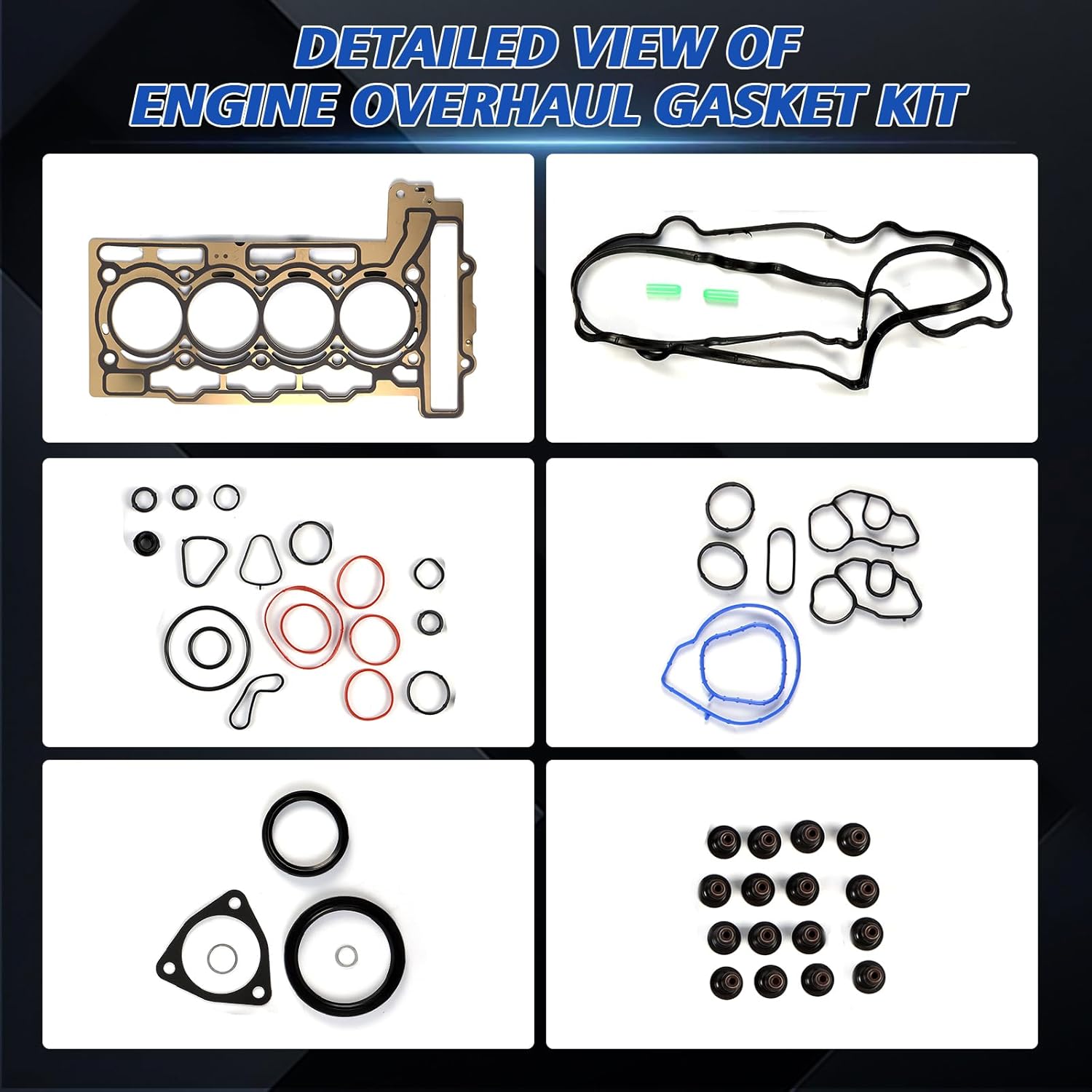 11127567877 11127595139 Engine Overhaul Gasket Seals Kit Fits for Mini Cooper Clubman R55 R56 N12 N16 1.6 Engine Aftermarket Parts