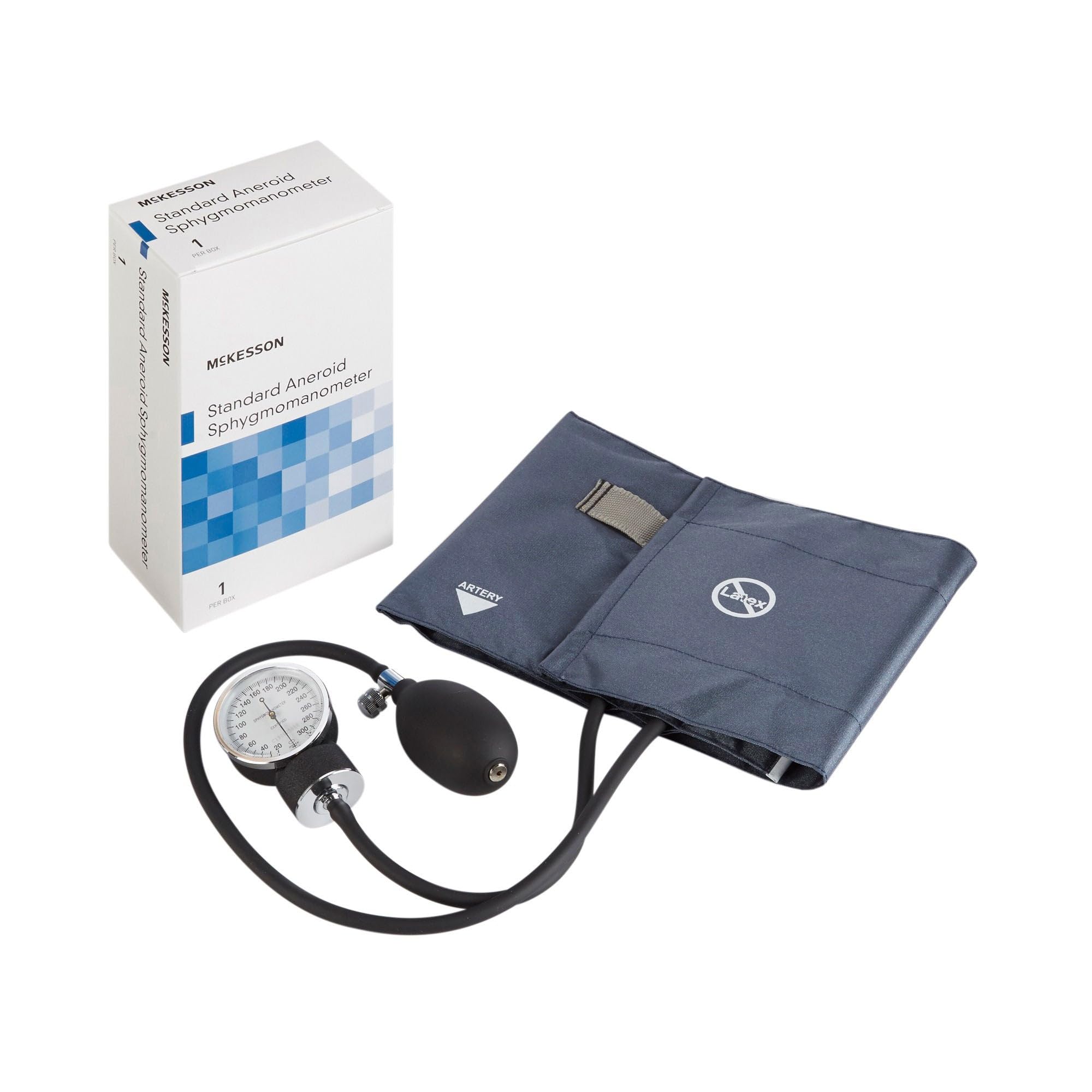 McKesson Blue Aneroid BP Monitor - Large Cuff -1