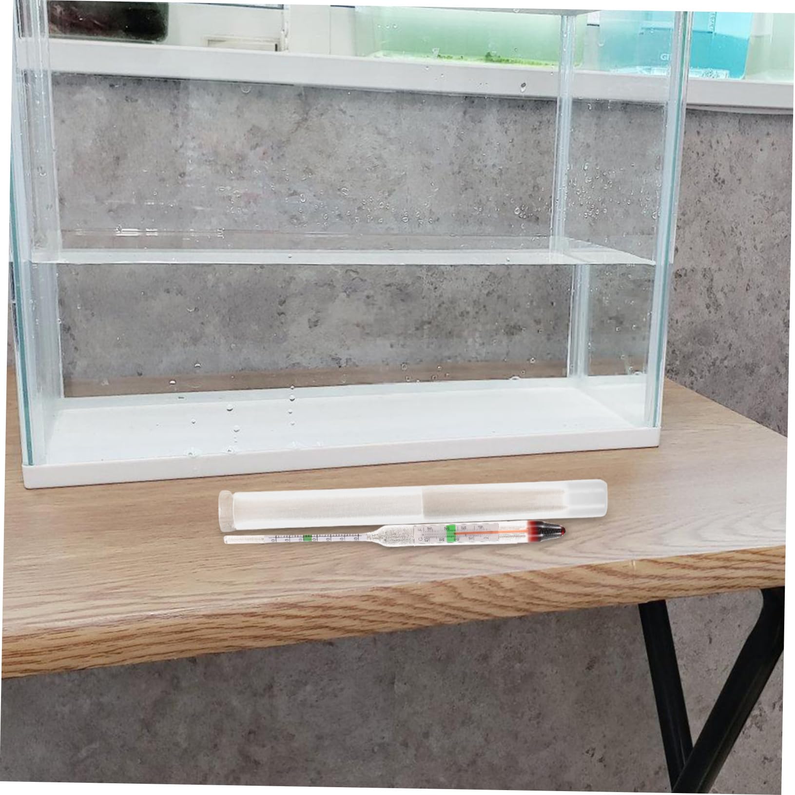 Toyvian 10 Juegos medidor de salinidad del Agua de mar Peces Suministros para acuarios de Agua Salada Tanque probadores de peceras hidrómetro de Vidrio hidrómetro acuático el plastico