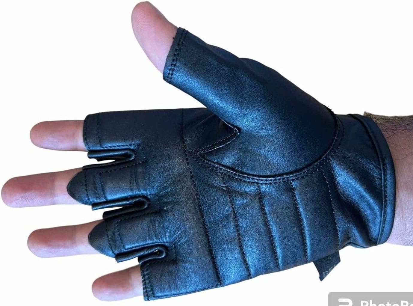 Gants sans doigts | Gants de moto en cuir sans doigts pour homme et femme | Gants de cyclisme sans doigts | Gants de sport, gants de fitness Gants également pour VTT