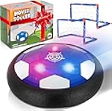 Hover Soccer Ball - Indoor Soccer Ball, Indoor Flying Toy Games (1 Floating Disk + 2 Goals) Boy Birthday Gifts, Indoor Silent Game | 3 in 1 Pack