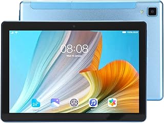 Tablet PC, Blue Front 800w Rear 1300w 4GB 64GB 8.1 Inch Call Tablet 2.4G 5G Dual Band 100-240V for Android 12 (UK Plug)