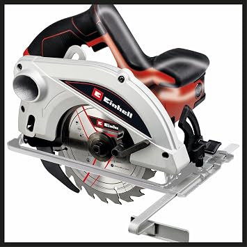 Einhell Circular Saw TC-CS 1250 (1,250 W, 5,500 dev/min, tool-free adjustment for cutting depth and angle, including additional handle, spindle lock, separator wedge, hard metal saw blade) - 4331040