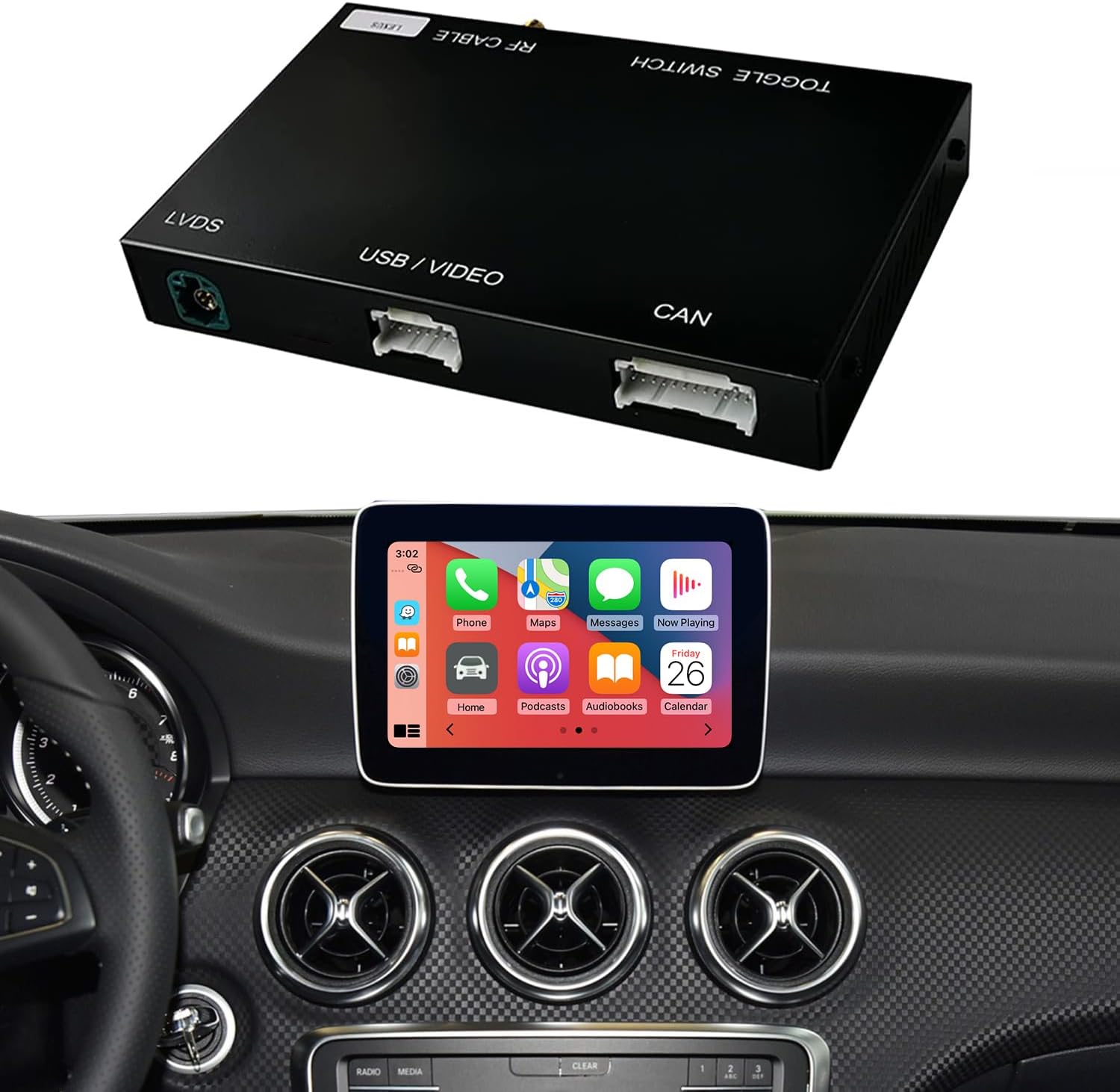 Road Top Wireless CarPlay Interface Decoder for Mercedes-Benz NTG5.0