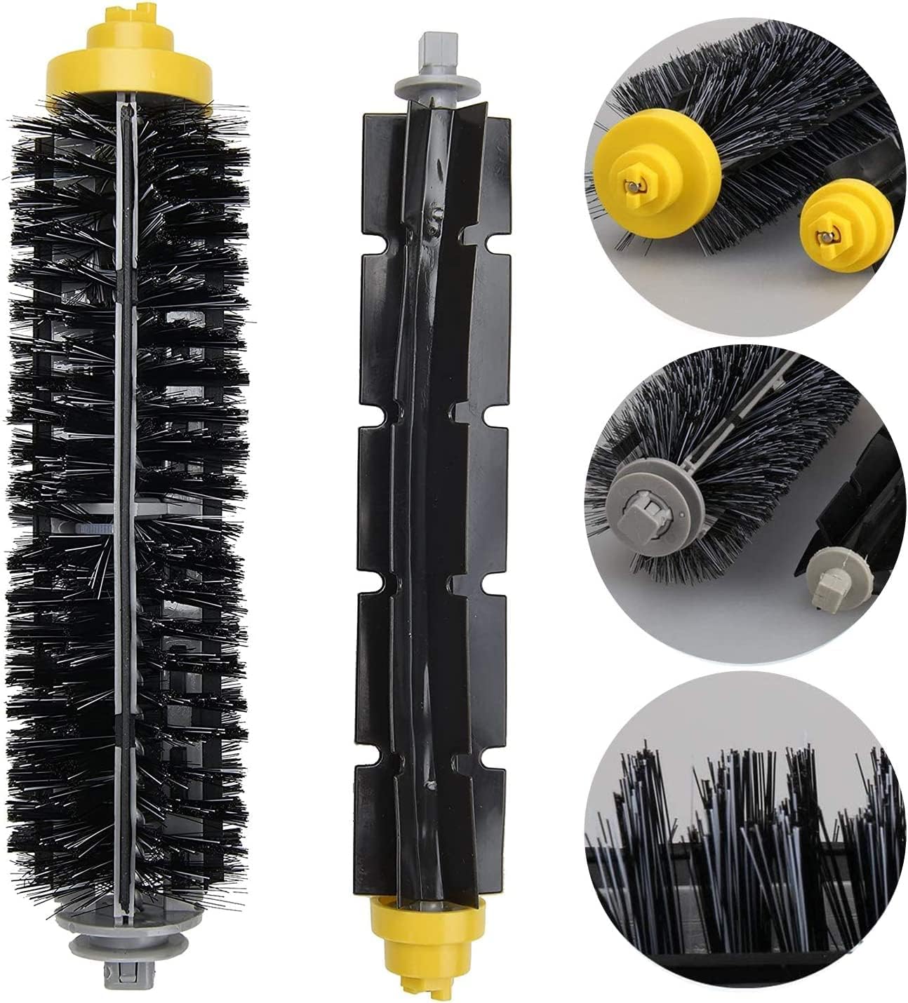 Mochenli Replacement Parts for iRobot Roomba 675 690 680 660 651 650 614 610 595 585 564 552 Vacuum, Replenishment Kit 8 Filters, 8 Side Brushes, 2 Set Bristle and Beater Brush,2 Tools
