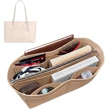Divitize Premium Purse Organizer compatible with Coach Station Tote Bag Insert Perfect Fit, Durable Quality Felt, Full Coverage & No Bulky Effect, +24 Colors Brown, for Station Tote Bag