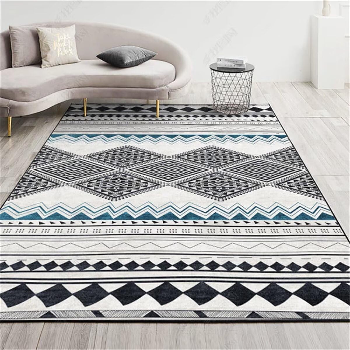 Décoration de ligne géométrique rug moquette acoustique salon et chambre