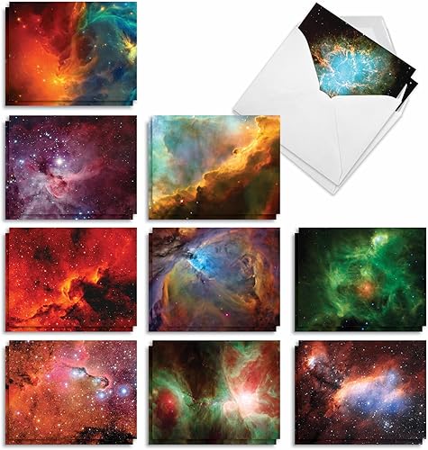 Miniatura 16 de The Best Card Company 20 Assorted Blank Notes Bulk Box Set 4 x 5.12 Inch with Envelopes (10 Designs, 2 Each) Bold Bouquets AM10345OCB-B2x10