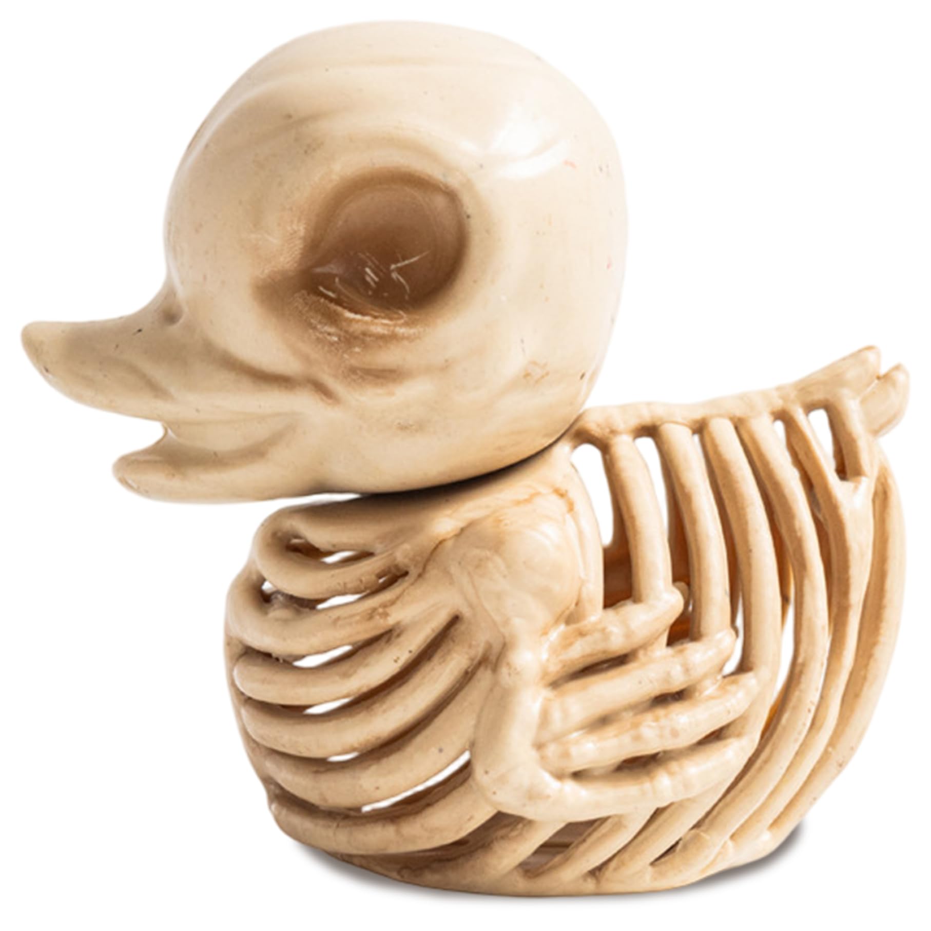 Ameble Halloween Skeleton 6x4x5 Plastic Realistic Duck Skeleton Scary Skull Halloween Ducks For Indoor Outdoor Prop Party Trick Or Treat Decor