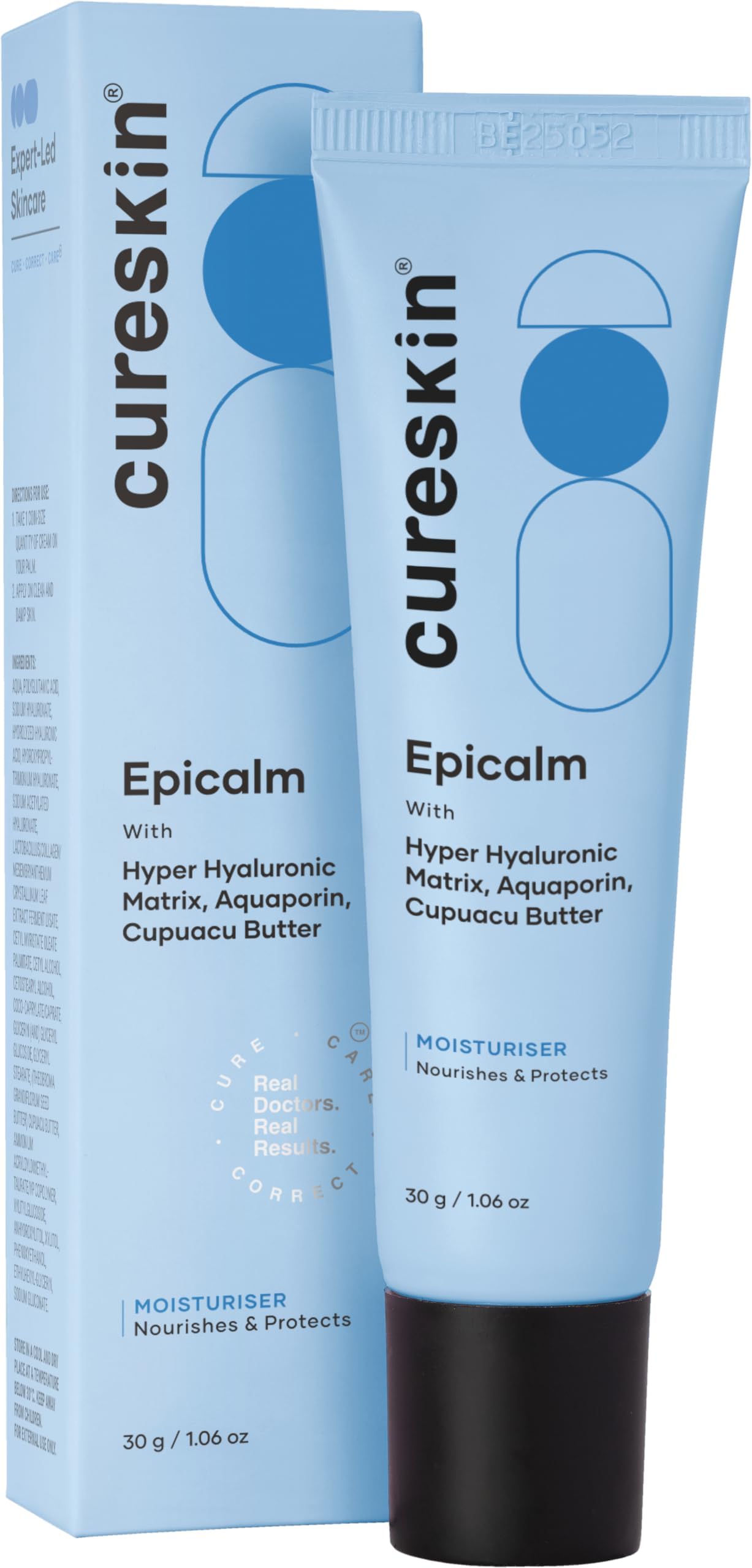 Cureskin Hydration Gel with Hyaluronic Acid, Aquaxyl, Aloe | Moisturises and Nourishes, 17g (Pack of 1)