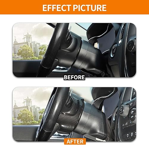 Miniatura 2 de RT-TCZ Para Challenger Volante Dash Trim para Chrysler 300C 2015+ para Dodge Challenger 2015+ Cargador 2011+ Durango 2014+ Fibra de Carbono