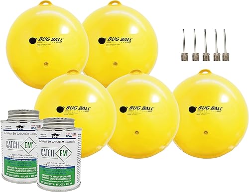 Kit de iniciación de bolas de mosquito, paquete de 5  mosquitos, mosca de la casa, no se transparenta, pulgones y trampa para insectos del amor disponible en Yaxa El Salvador