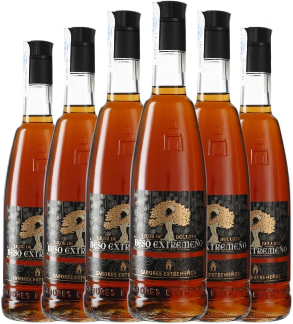 6 BOTELLAS LICOR DE BELLOTA BESO EXTREMEÑO 70 CL