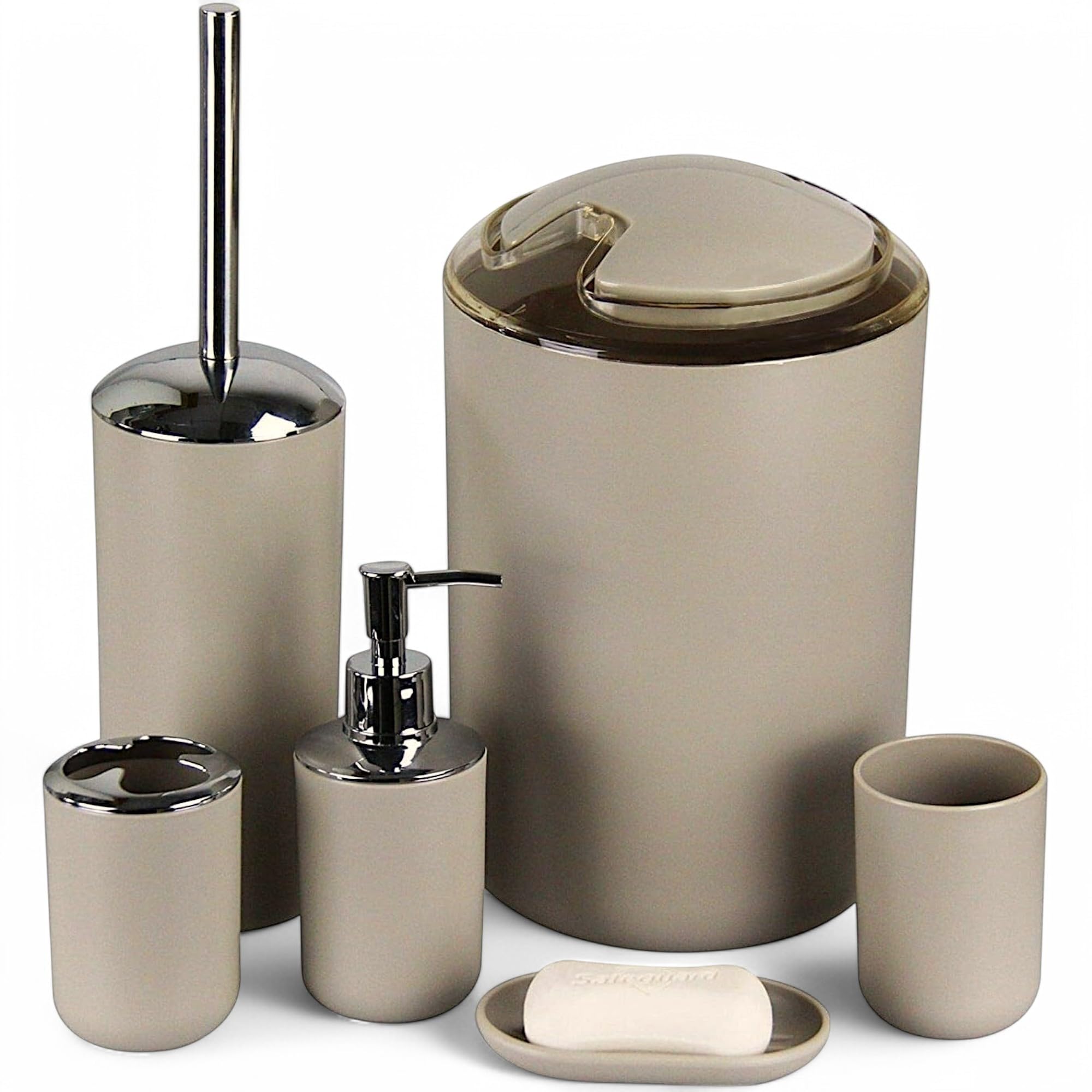 Accessoires salle de bain 6 pcs avec distributeur