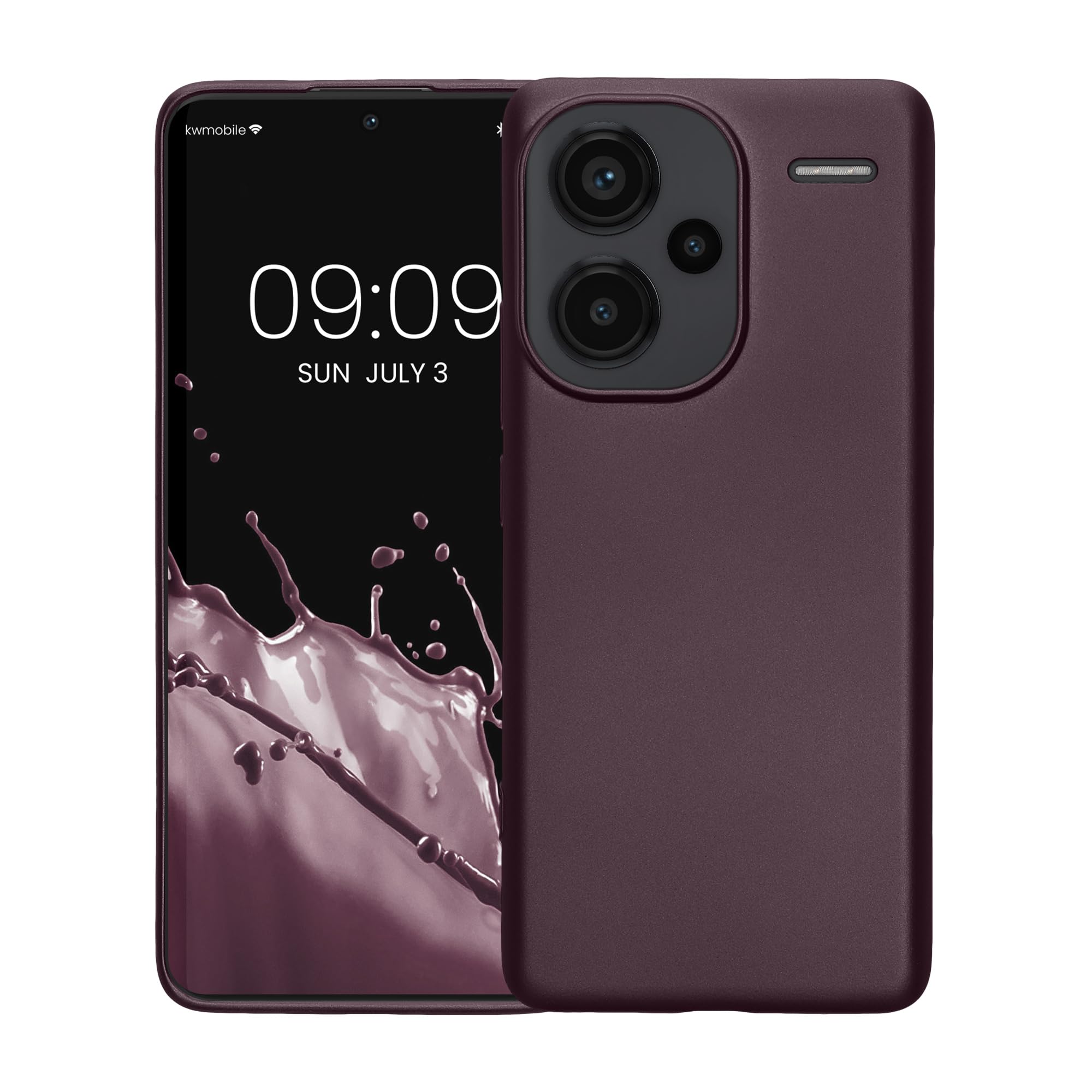 Kwmobile Case Compatible With Xiaomi Redmi Note 13 Pro 5G / Redmi Note 13 Pro Plus 5G Case - Soft Slim Protective TPU Silicone Cover - Blueberry - View #4