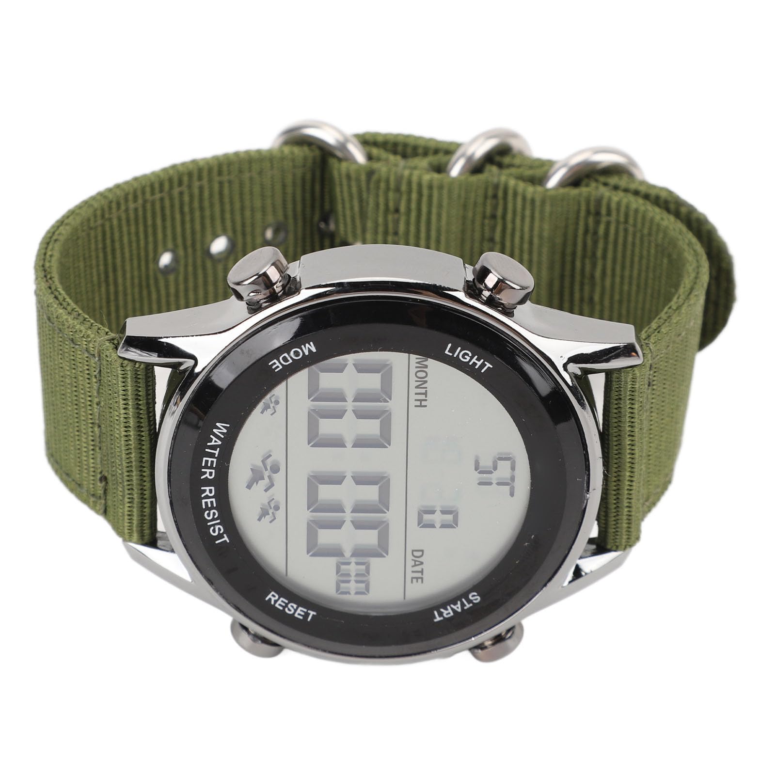 Orologio Sportivo Digitale da Uomo, Orologi Sportivi Elettronici con Cinturino in Nylon Intelligente per Esterni (OD Verde)