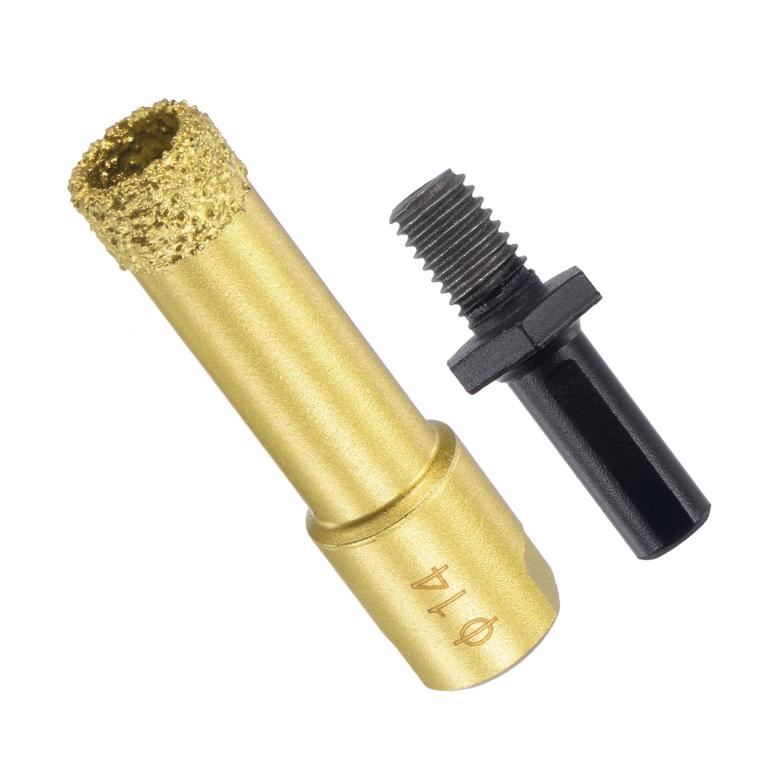CoCud Diamond Drill Bits Set, 14mm Cutting Diameter, Brazed Diamond Core Drill Bits with M10 Arbor Adapter