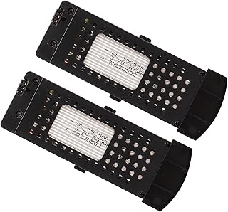 Jauarta 2PCS Drone Battery 3.7V 3000mAh Lithium Battery Charging Protection Portable RC Battery Replacement with 3 in 1 Cable for S6 G6 Drone RC Aircraft