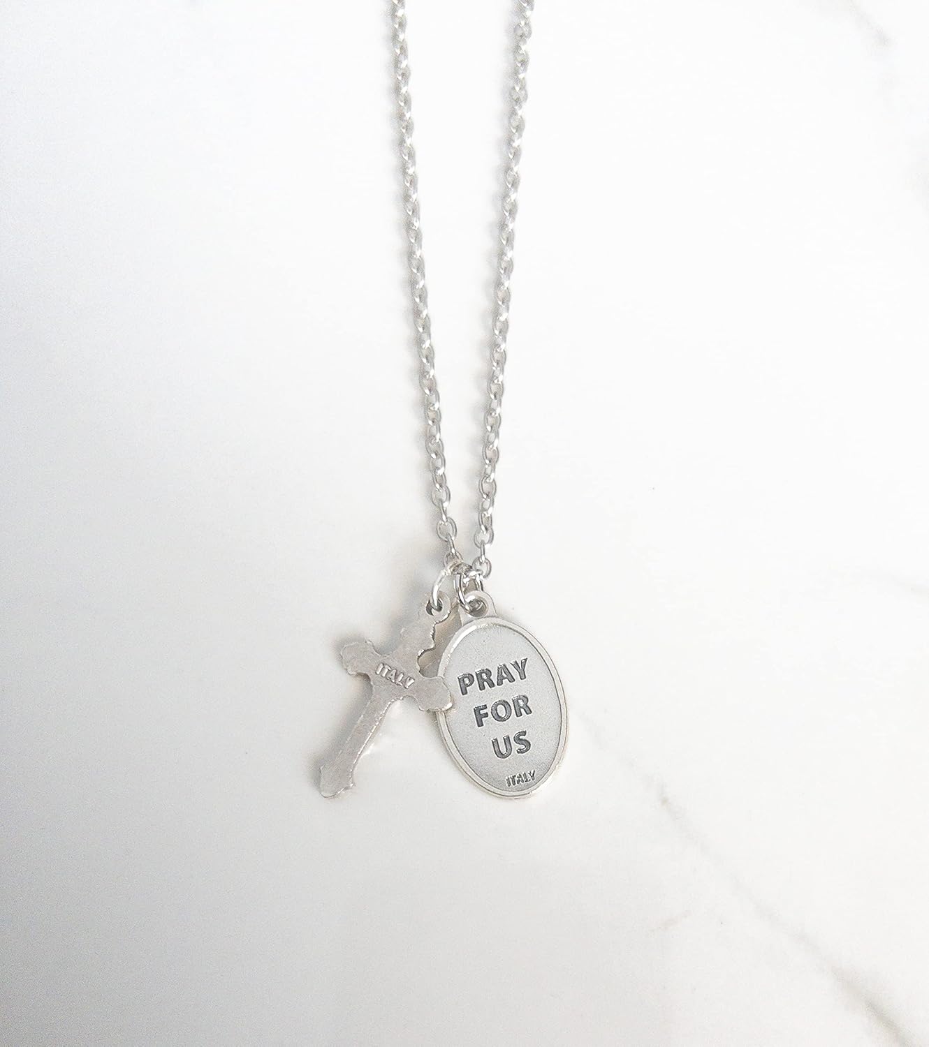 St. Mary Magdalene Necklace for Women – Catholic Saint Medal – Confirmation Gift for Girl – Crucifix - Image 4