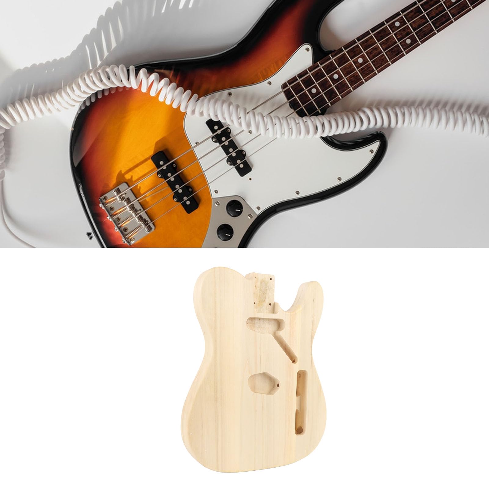 CHITARTA CORPO NACOLO NOCOLO Pickup singolo foro singolo Guitarr Codice di chitarra per chitarre parti di sostituzione per chitarre a mano