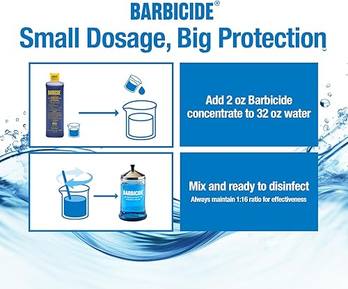 Vista 8 de Jarro de desinfección Barbicide, ideal para salones y peluquerías