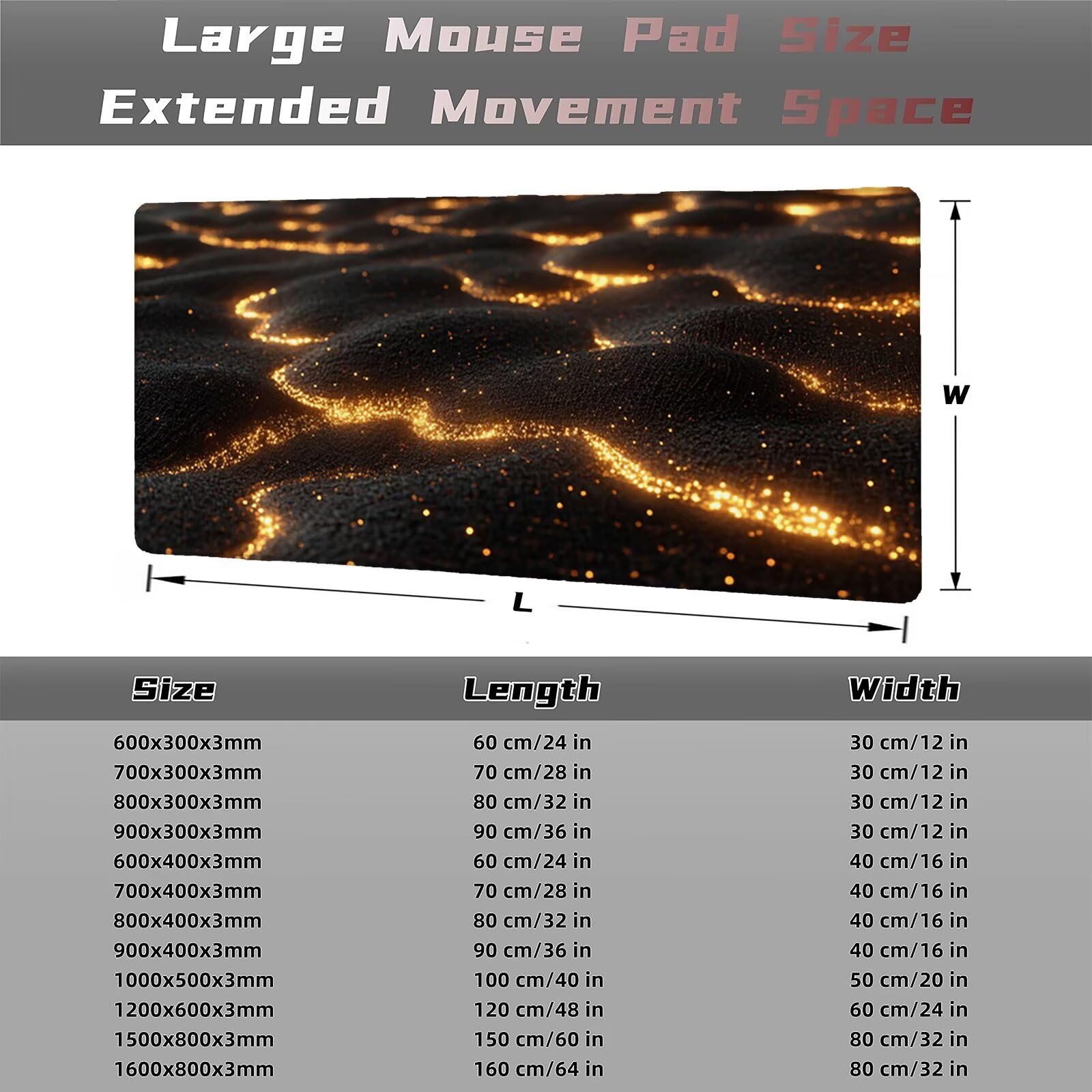 Fantazyjna podkładka pod mysz 1500 x 800 mm Dream Podkładka pod mysz Duża japońska podkładka pod mysz antypoślizgowa gumowa podstawa powierzchnia ze szwami na krawędziach mata biurkowa do wystroju